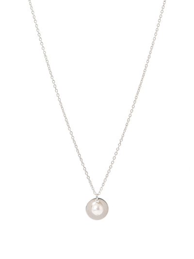 Collier court hypoallergénique acier inoxydable perle blanche Swarovski Zoé 1 Kara Bijoux