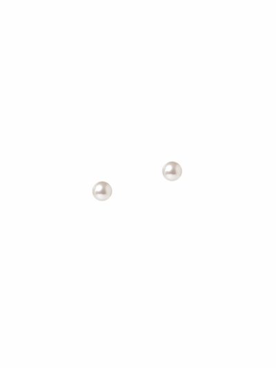 Boucles d'oreilles en Or rempli 14k avec perle de Swarovski blanche Grace 3 Signature Kara Bijoux-2