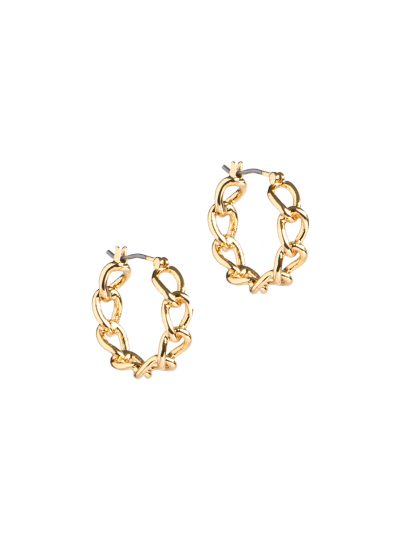 Boucles d'oreilles anneaux fermés design mailles tressées rigides placage or 14K Keira 18 Collection Printemps-Été 2023 Kara Bijoux-1